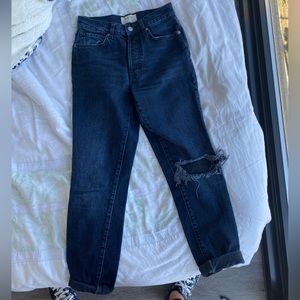 Free people denim- very lightly worn. Size 24